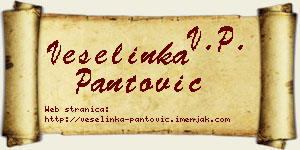 Veselinka Pantović vizit kartica